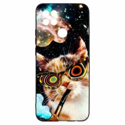 Чохол для Oppo A15s / A15 The cat smokes a pipe - PrintSalon