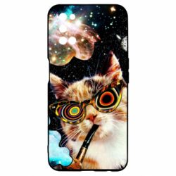 Чохол для Oppo A52 / A72 / A92The cat smokes a pipe - PrintSalon