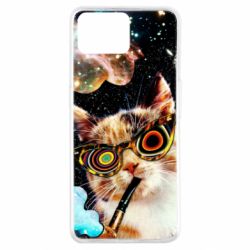Чохол для Oppo A73The cat smokes a pipe - PrintSalon