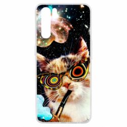 Чохол для Oppo A91 / Reno3The cat smokes a pipe - PrintSalon