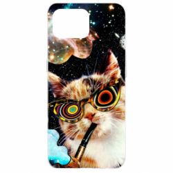 Чохол для Oppo Reno 4 Lite The cat smokes a pipe - PrintSalon