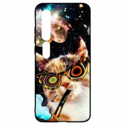 Чохол для Xiaomi Mi10 / 10 Pro The cat smokes a pipe - PrintSalon