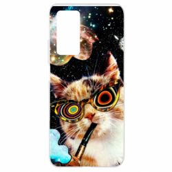 Чохол для Xiaomi Mi 10T / 10T Pro The cat smokes a pipe - PrintSalon