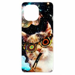 Чохол для Xiaomi Mi11 The cat smokes a pipe - PrintSalon