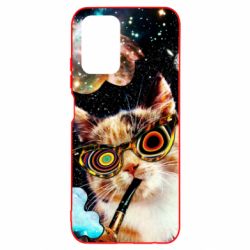 Чохол для Xiaomi Redmi Note 10 The cat smokes a pipe - PrintSalon