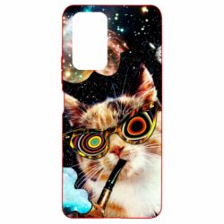 Чохол для Xiaomi Redmi Note 10 Pro The cat smokes a pipe - PrintSalon