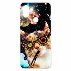 Чохол для Xiaomi Mi A2 The cat smokes a pipe - PrintSalon