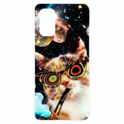 Чохол для Realme 7 Pro The cat smokes a pipe - PrintSalon