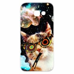 Чохол для Samsung A5 2017 The cat smokes a pipe - PrintSalon