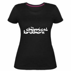 Жіноча преміум футболка The Chemical Brothers logo - PrintSalon