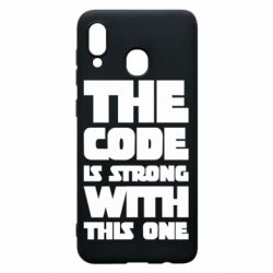 Чехол для Samsung A30 The code is strong with this one - PrintSalon