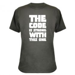 Камуфляжная футболка The code is strong with this one - PrintSalon