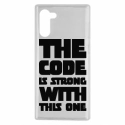 Чехол для Samsung Note 10 The code is strong with this one - PrintSalon