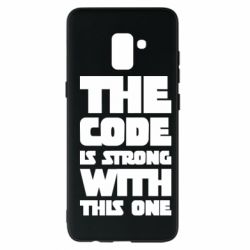 Чехол для Samsung A8+ 2018 The code is strong with this one - PrintSalon