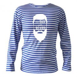 Тельняшка с длинным рукавом The Dad with beard-PrintSalon Тельняшка с длинным рукавом The Dad with beard