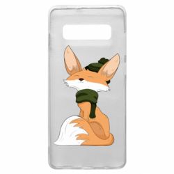 Чехол для Samsung S10+ The Fox in the Hat - PrintSalon