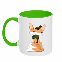 Чашка двухцветная 320ml The Fox in the Hat - PrintSalon