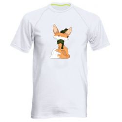 Мужская футболка для спорта The Fox in the Hat - PrintSalon
