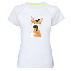 Женская футболка для спорта The Fox in the Hat - PrintSalon