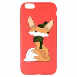 Чехол для iPhone 6 Plus/6S Plus The Fox in the Hat - PrintSalon