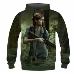 Мужское 3D худи The Last of Us: Ellie - PrintSalon