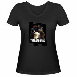 Женская футболка с V-образным вырезом The last of us heroes - PrintSalon