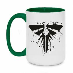Чашка двухцветная 420ml The last of us spray logo - PrintSalon