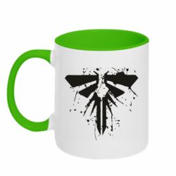 Чашка двухцветная 320ml The last of us spray logo - PrintSalon