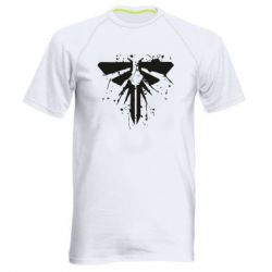 Мужская футболка для спорта The last of us spray logo - PrintSalon