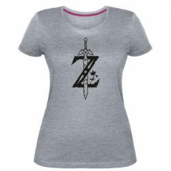Жіноча преміум футболка The Legend of Zelda Logo - PrintSalon