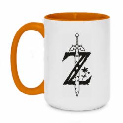 Чашка двокольорова велика The Legend of Zelda Logo - PrintSalon