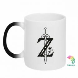 Чашка-хамелеон The Legend of Zelda Logo - PrintSalon