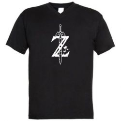 Чоловіча футболка з V-подібним вирізом The Legend of Zelda Logo - PrintSalon