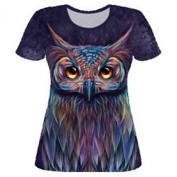 Женская футболка 3D The Magic Owl - PrintSalon