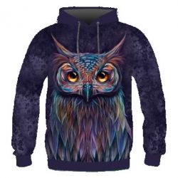 Мужское 3D худи The Magic Owl - PrintSalon