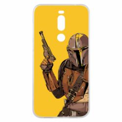 Чохол для Meizu X8 The Mandalorian  background yellow - PrintSalon
