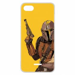 Чохол для Xiaomi Redmi 6A The Mandalorian  background yellow - PrintSalon