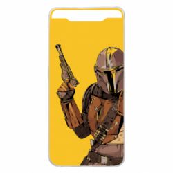 Чохол для Samsung A80 The Mandalorian  background yellow - PrintSalon