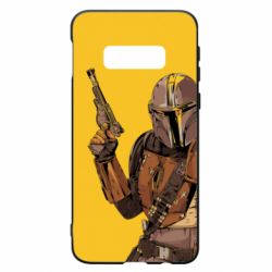 Чохол для Samsung S10e The Mandalorian  background yellow - PrintSalon