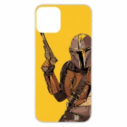 Чехол для iPhone 11 The Mandalorian background yellow