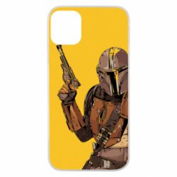 Чохол для iPhone 11 Pro The Mandalorian  background yellow - PrintSalon