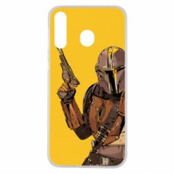 Чохол для Samsung M30 The Mandalorian  background yellow - PrintSalon
