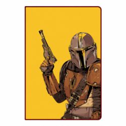 Блокнот з принтом The Mandalorian  background yellow - PrintSalon