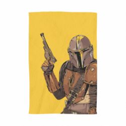 Рушник з принтом The Mandalorian  background yellow - PrintSalon
