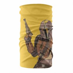 Бандана The Mandalorian  background yellow - PrintSalon