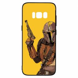 Чохол для Samsung S8 The Mandalorian  background yellow - PrintSalon