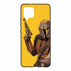 Чохол для Samsung A42 5G The Mandalorian  background yellow - PrintSalon