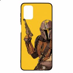 Чохол для Samsung M51 The Mandalorian  background yellow - PrintSalon