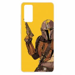 Чохол для Samsung S20 FE The Mandalorian  background yellow - PrintSalon