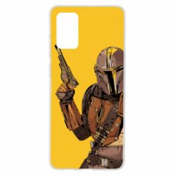 Чохол для Samsung S20+ The Mandalorian  background yellow - PrintSalon